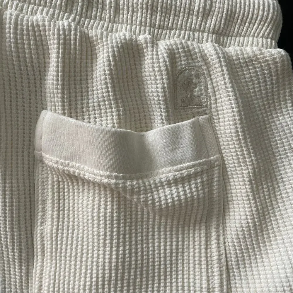 Dandy Del Mar The Cannes Waffle Knit Shorts Vintage Ivory XL